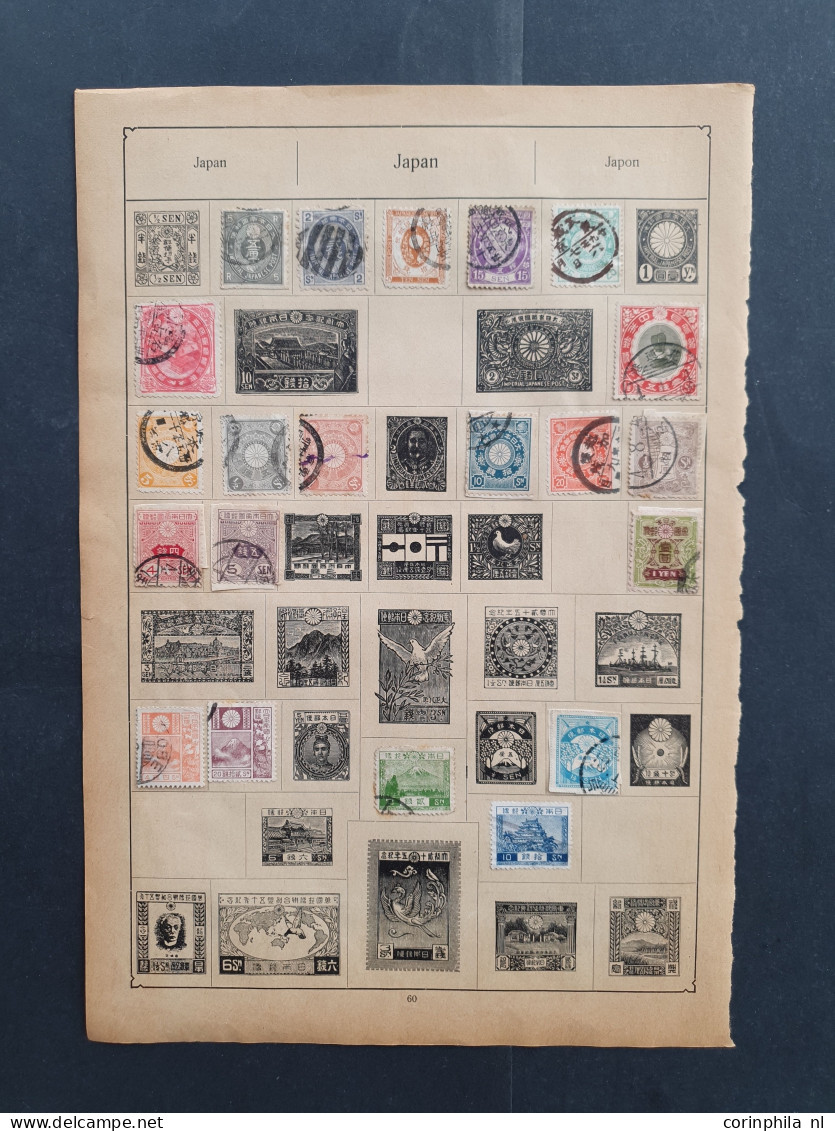 1876-1950 Ca. Mainly Older Material Om Album Leaves, In Glassines Etc. In Folder - Other & Unclassified