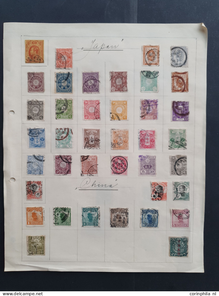 1876-1950 Ca. Mainly Older Material Om Album Leaves, In Glassines Etc. In Folder - Other & Unclassified