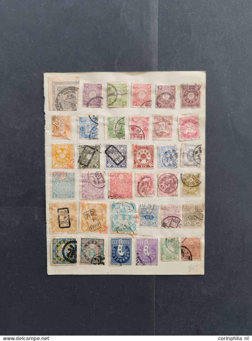 1876-1950 Ca. Mainly Older Material Om Album Leaves, In Glassines Etc. In Folder - Other & Unclassified