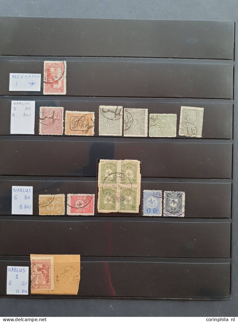 1880c. Onwards Postmark Collection On Turkish, Austrian, German And Russian Stamps Including Postal History (59 Ex.)  - Autres & Non Classés