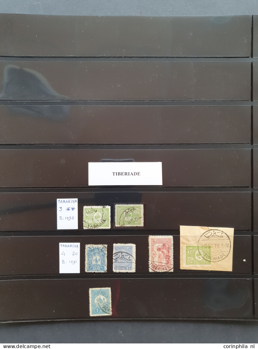 1880c. onwards postmark collection on Turkish, Austrian, German and Russian stamps including postal history (59 ex.) 