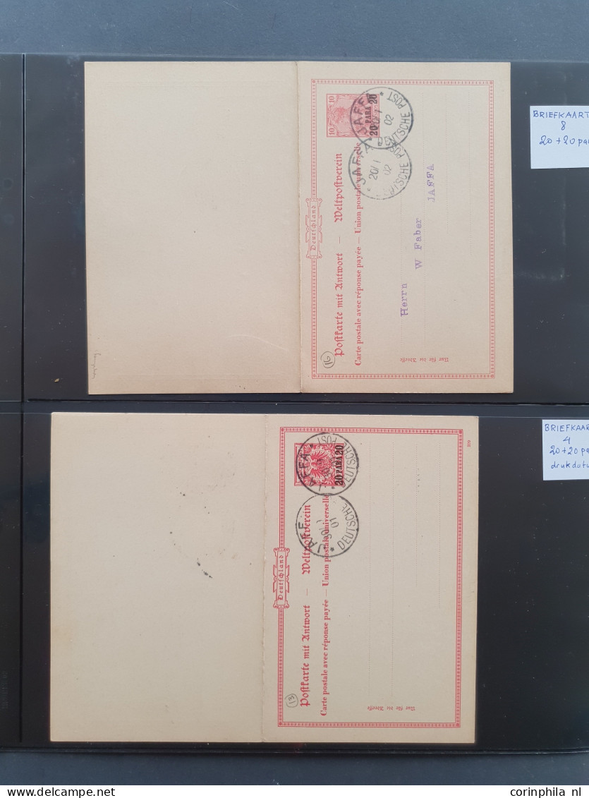 1880c. onwards postmark collection on Turkish, Austrian, German and Russian stamps including postal history (59 ex.) 