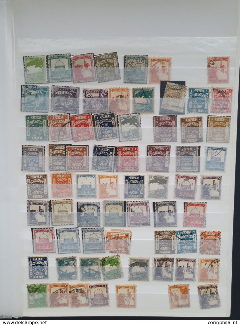 1918-1932, British Mandate, Used And Unused With A.o. Cancellations In Stockbook - Other & Unclassified