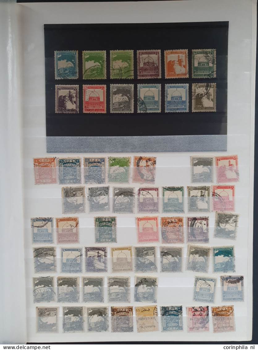 1918-1932, British Mandate, used and unused with a.o. cancellations in stockbook