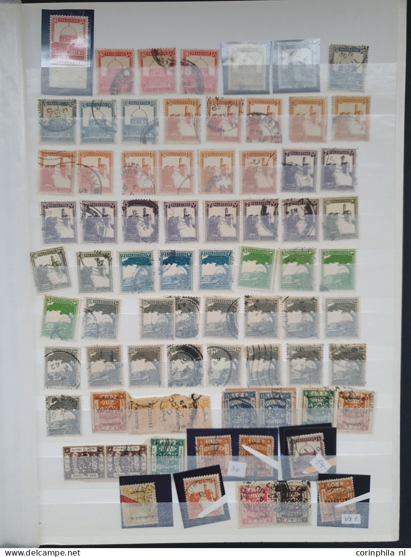 1918-1932, British Mandate, used and unused with a.o. cancellations in stockbook