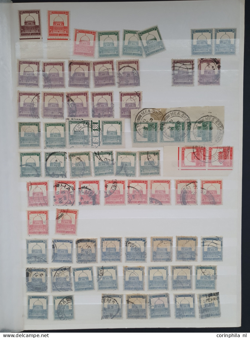 1918-1932, British Mandate, used and unused with a.o. cancellations in stockbook