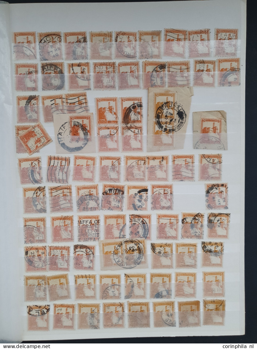 1918-1932, British Mandate, used and unused with a.o. cancellations in stockbook