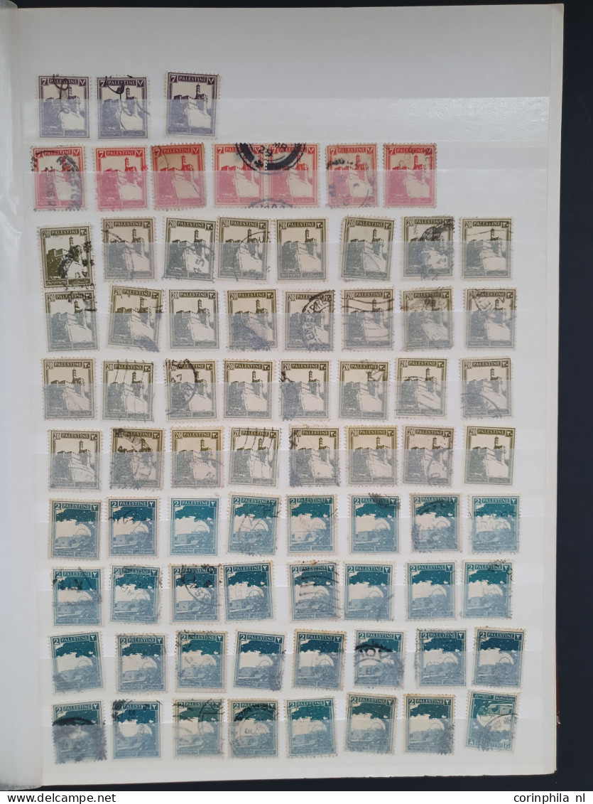 1918-1932, British Mandate, used and unused with a.o. cancellations in stockbook