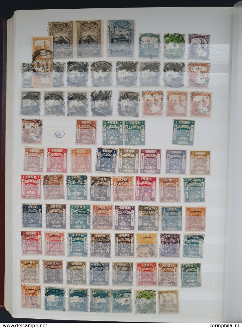 1918-1932, British Mandate, used and unused with a.o. cancellations in stockbook