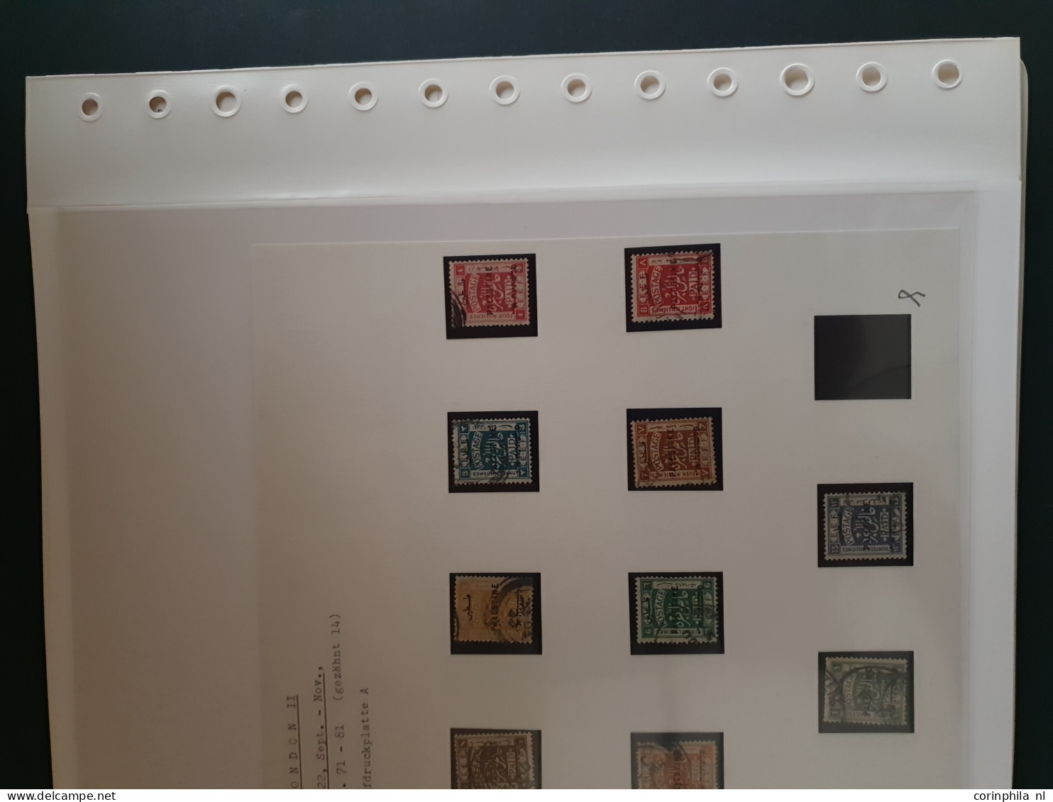 1920-1922, British Mandate, Collection Used And */** With Some Larger Units And Minor Overprint Errors In Folder - Sonstige & Ohne Zuordnung