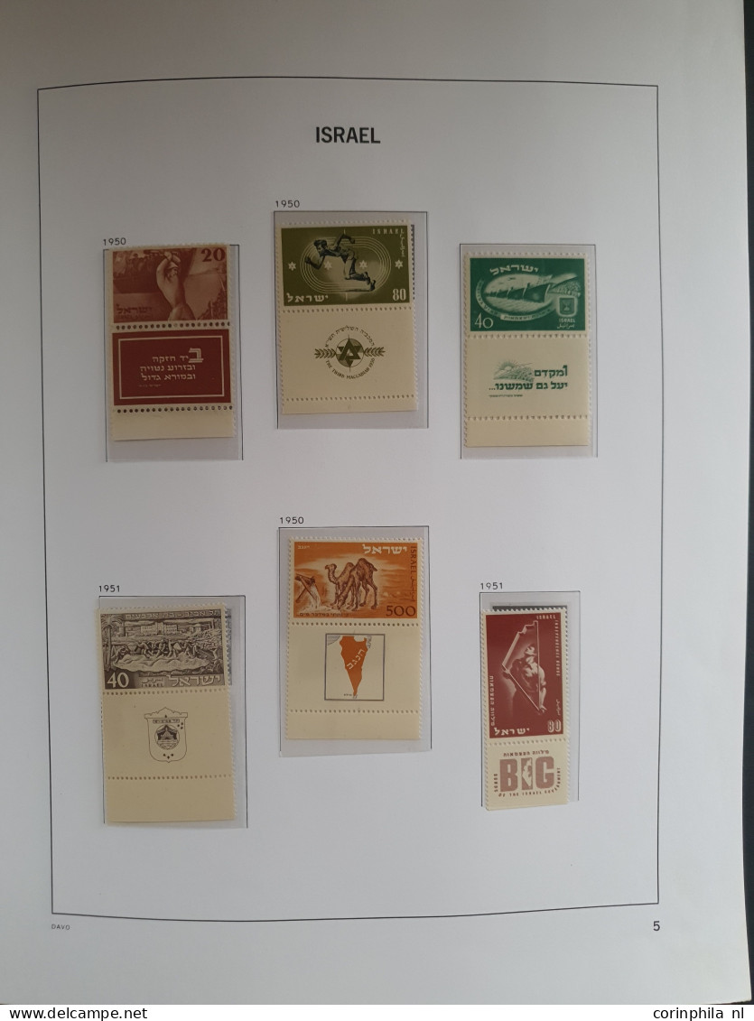 1948-1964, collection ** with a.o. New Year, Insignia,, Negev Camel, Menora, Anti Hunger sheet, Airmail (Birds) etc. in 