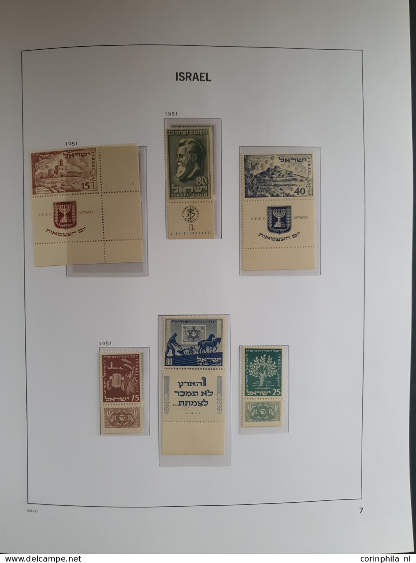 1948-1964, collection ** with a.o. New Year, Insignia,, Negev Camel, Menora, Anti Hunger sheet, Airmail (Birds) etc. in 