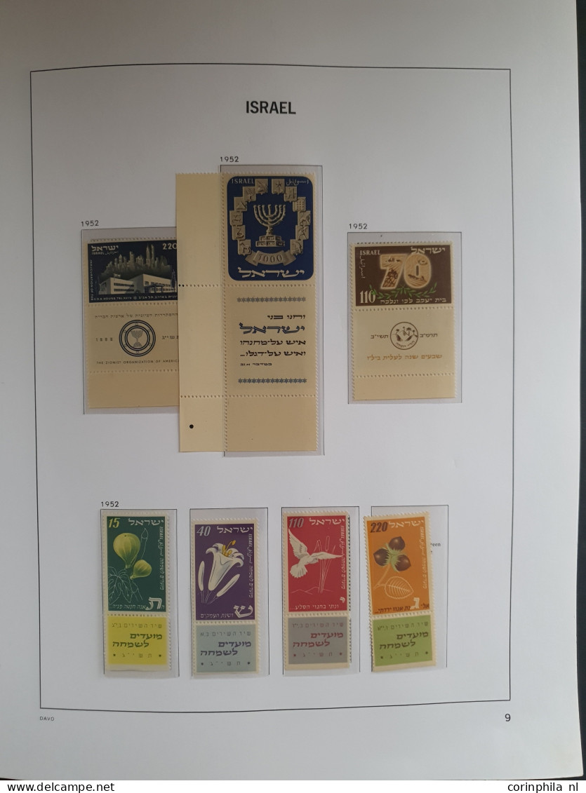 1948-1964, collection ** with a.o. New Year, Insignia,, Negev Camel, Menora, Anti Hunger sheet, Airmail (Birds) etc. in 