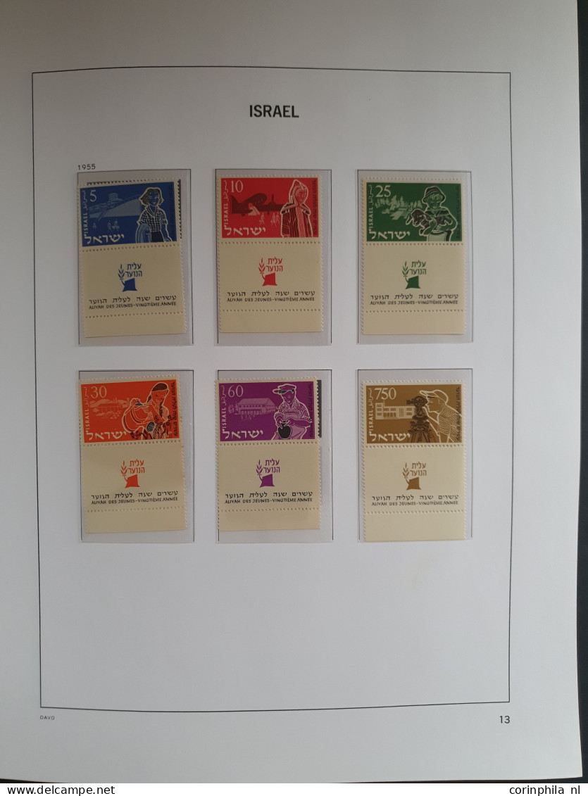 1948-1964, collection ** with a.o. New Year, Insignia,, Negev Camel, Menora, Anti Hunger sheet, Airmail (Birds) etc. in 