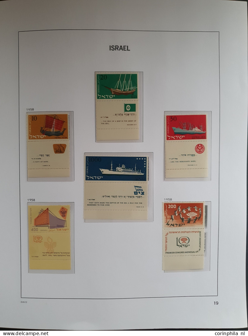 1948-1964, collection ** with a.o. New Year, Insignia,, Negev Camel, Menora, Anti Hunger sheet, Airmail (Birds) etc. in 