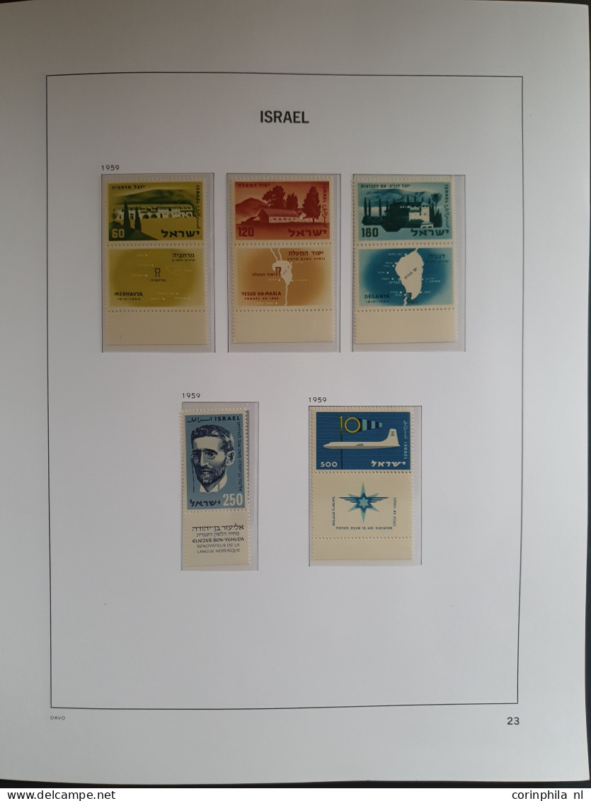 1948-1964, collection ** with a.o. New Year, Insignia,, Negev Camel, Menora, Anti Hunger sheet, Airmail (Birds) etc. in 