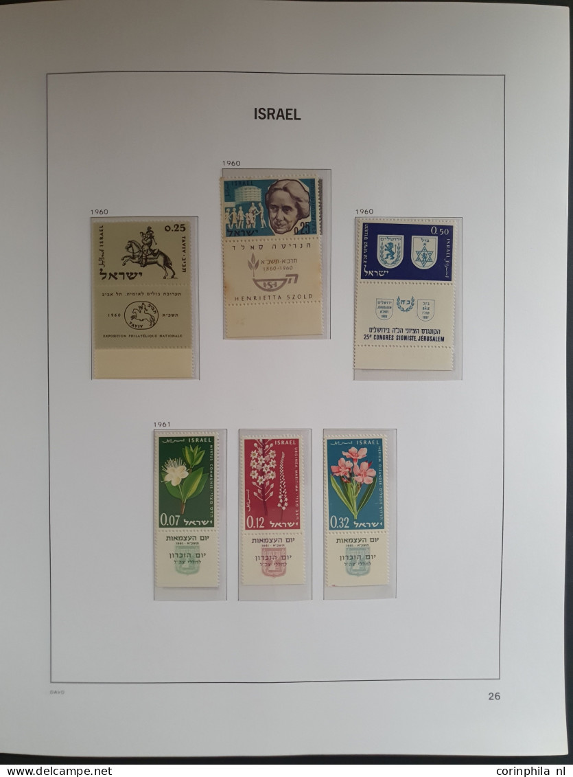 1948-1964, collection ** with a.o. New Year, Insignia,, Negev Camel, Menora, Anti Hunger sheet, Airmail (Birds) etc. in 