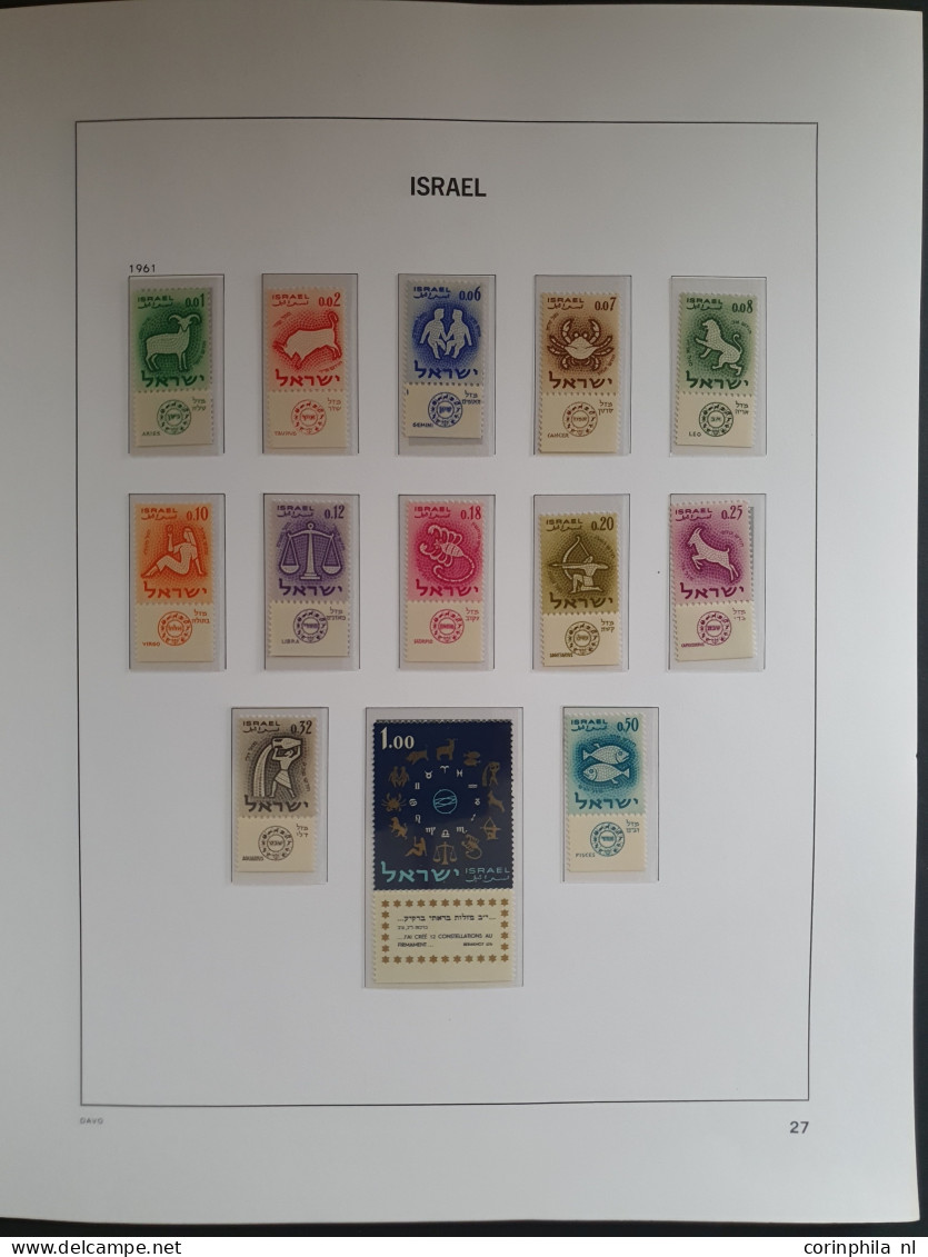1948-1964, collection ** with a.o. New Year, Insignia,, Negev Camel, Menora, Anti Hunger sheet, Airmail (Birds) etc. in 
