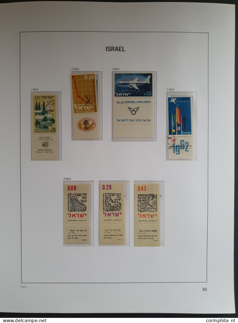 1948-1964, collection ** with a.o. New Year, Insignia,, Negev Camel, Menora, Anti Hunger sheet, Airmail (Birds) etc. in 