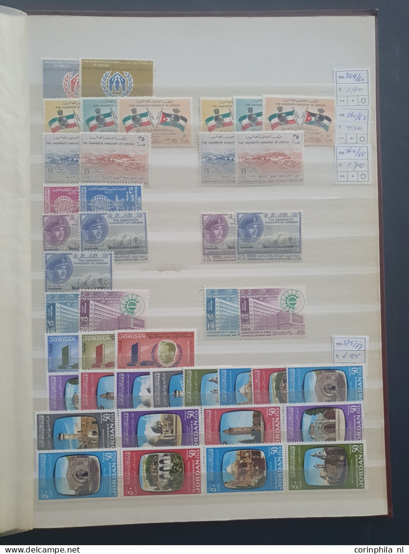 1920 - 2003 collection and stock */** with better items (Transjordan SG 199a * 2x, SG 571-578 imperf **, Birds set SG 62