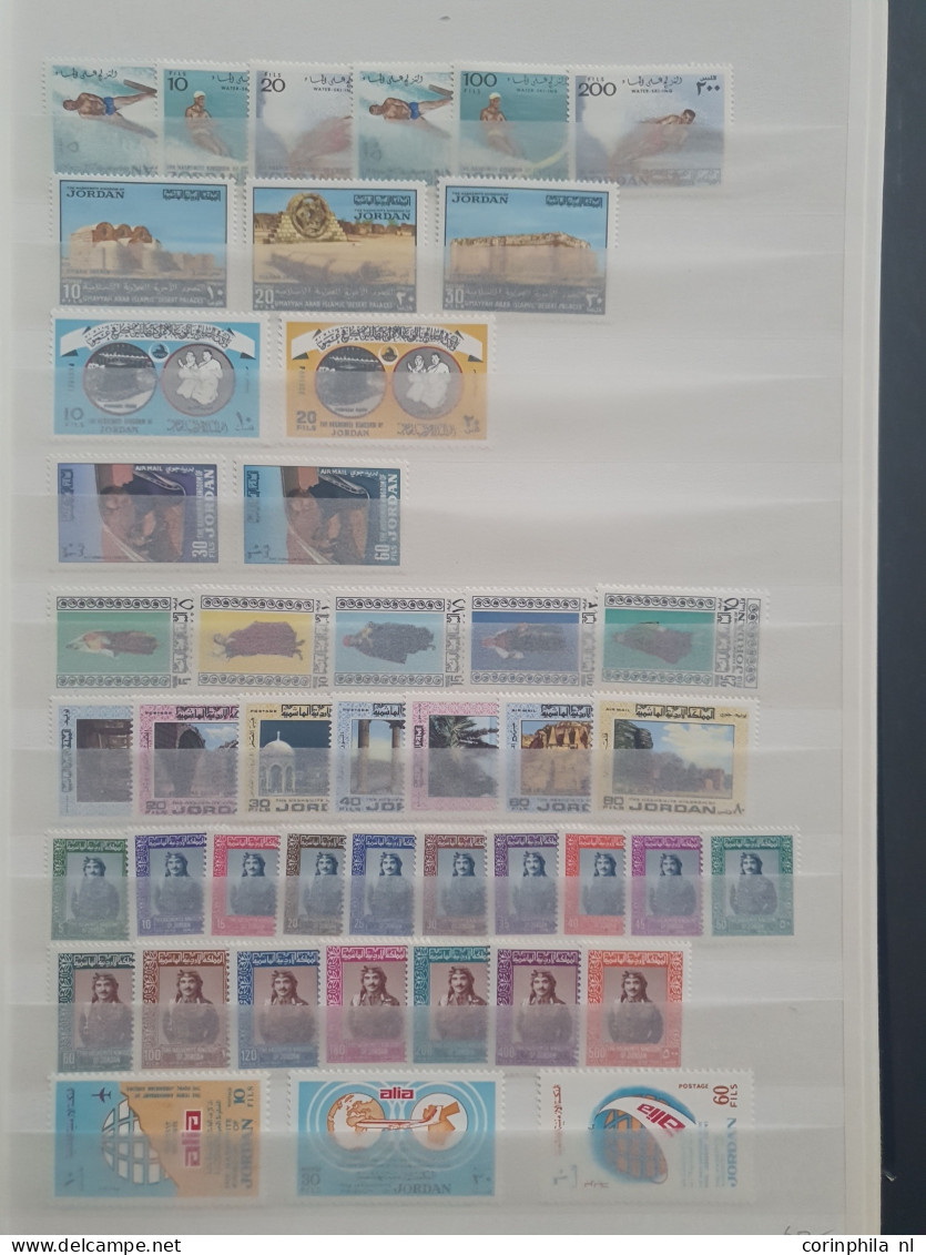 1920 - 2003 collection and stock */** with better items (Transjordan SG 199a * 2x, SG 571-578 imperf **, Birds set SG 62