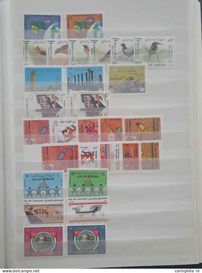 1920 - 2003 collection and stock */** with better items (Transjordan SG 199a * 2x, SG 571-578 imperf **, Birds set SG 62