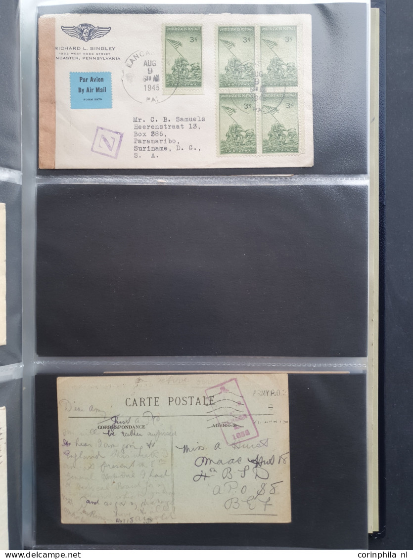 Cover , Airmail 1800-1960c. accumulation of covers/postcards (over 1600 items) including better frankings, Netherlands a