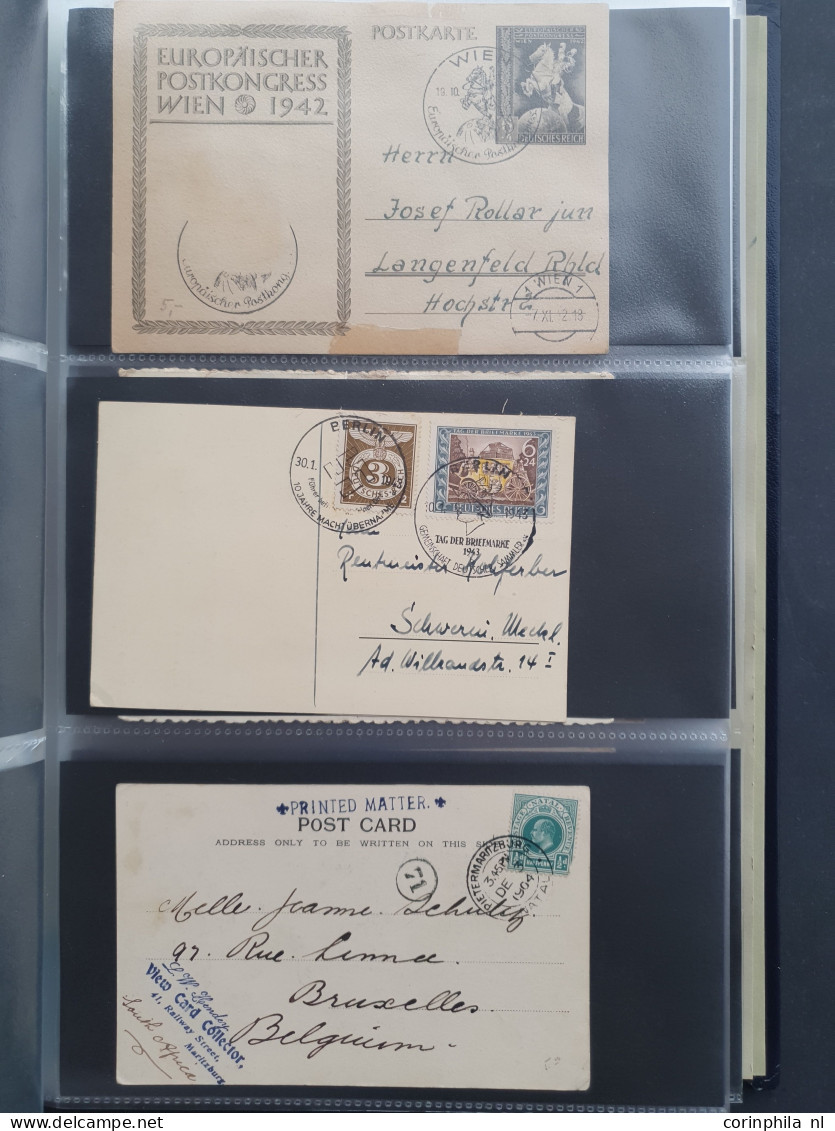 Cover , Airmail 1800-1960c. accumulation of covers/postcards (over 1600 items) including better frankings, Netherlands a