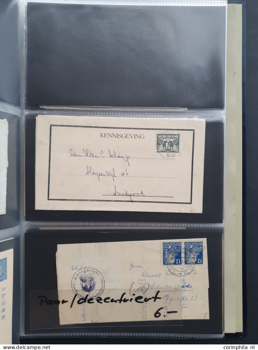 Cover , Airmail 1800-1960c. accumulation of covers/postcards (over 1600 items) including better frankings, Netherlands a