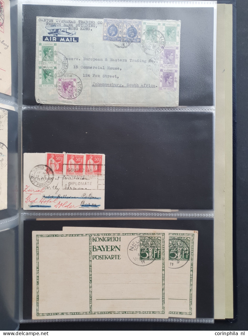 Cover , Airmail 1800-1960c. accumulation of covers/postcards (over 1600 items) including better frankings, Netherlands a