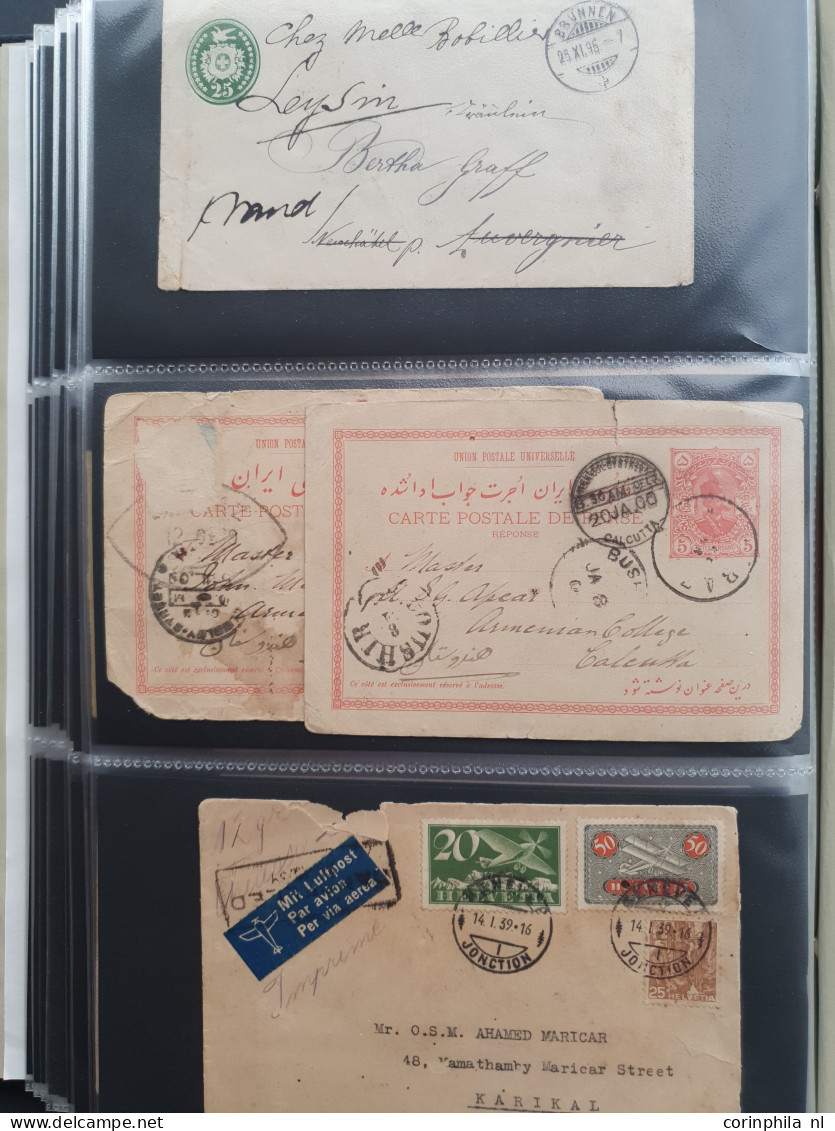 Cover , Airmail 1800-1960c. accumulation of covers/postcards (over 1600 items) including better frankings, Netherlands a