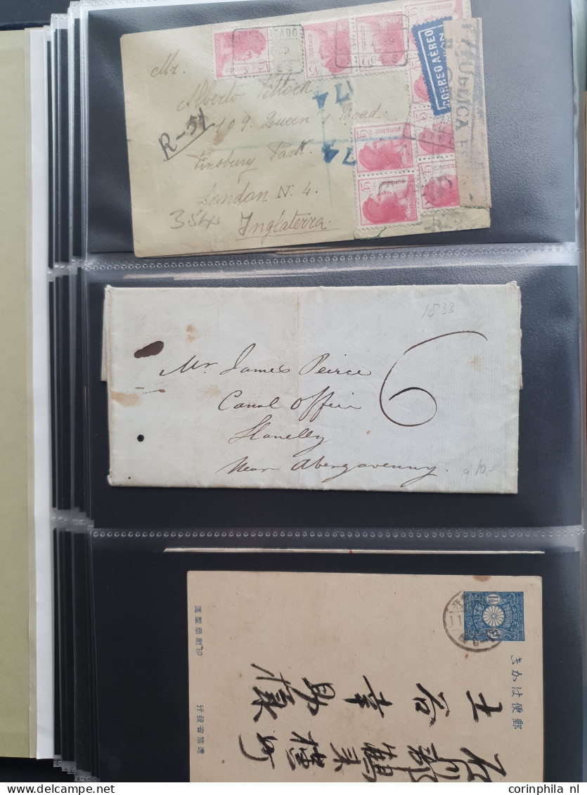 Cover , Airmail 1800-1960c. accumulation of covers/postcards (over 1600 items) including better frankings, Netherlands a