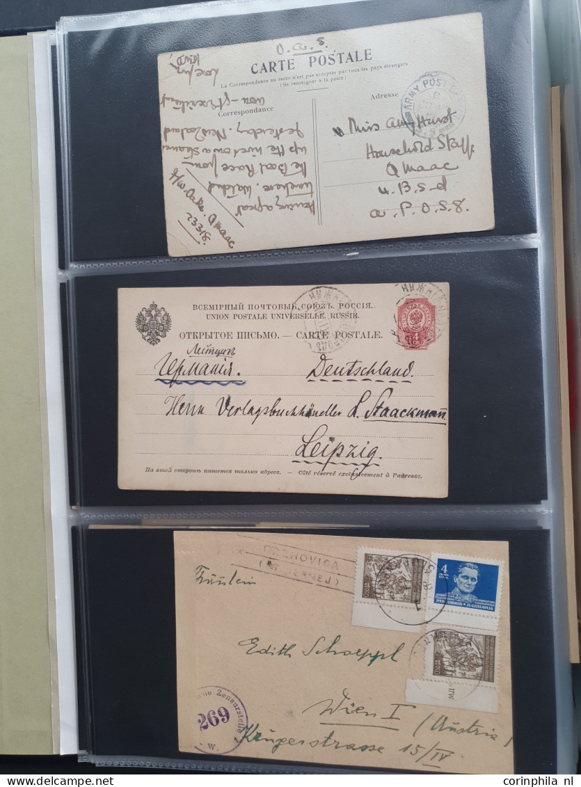 Cover , Airmail 1800-1960c. accumulation of covers/postcards (over 1600 items) including better frankings, Netherlands a