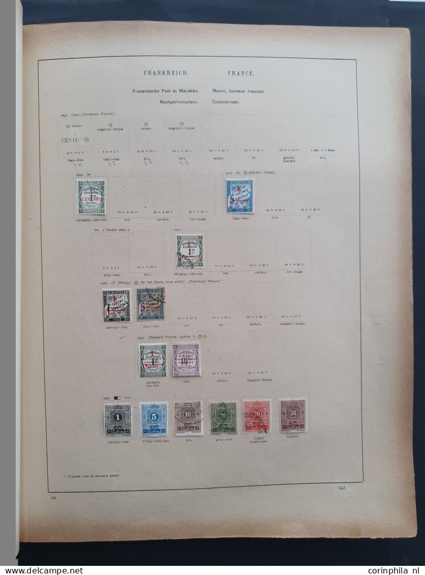 1870c. - 1940 collection in 3 large old Schwaneberger albums