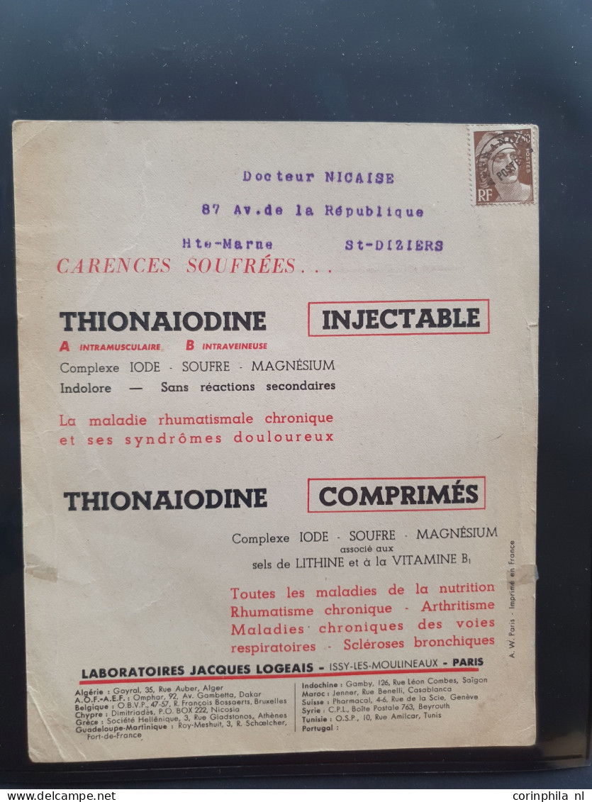 Cover 1890c. onwards interesting collection topic - direct mail to doctors - with many nicely illustrated covers and pos