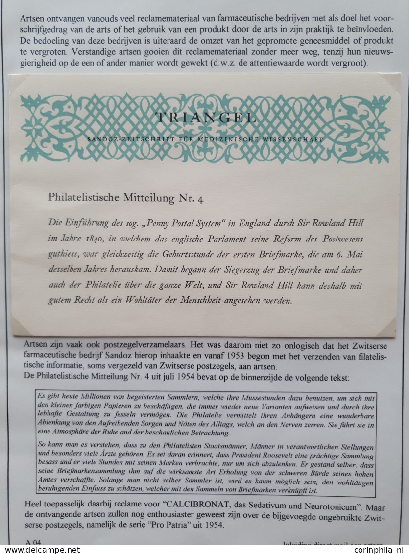 Cover 1890c. onwards interesting collection topic - direct mail to doctors - with many nicely illustrated covers and pos