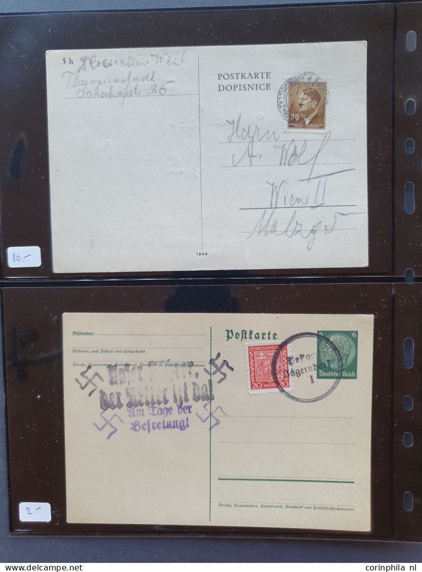 Cover 1900c onwards topic war mostly postal history including postcards with censor, registered, leaflets, postkrieg, fi