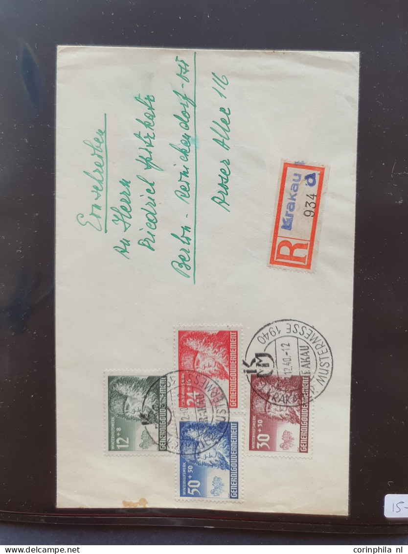 Cover 1900c onwards topic war mostly postal history including postcards with censor, registered, leaflets, postkrieg, fi