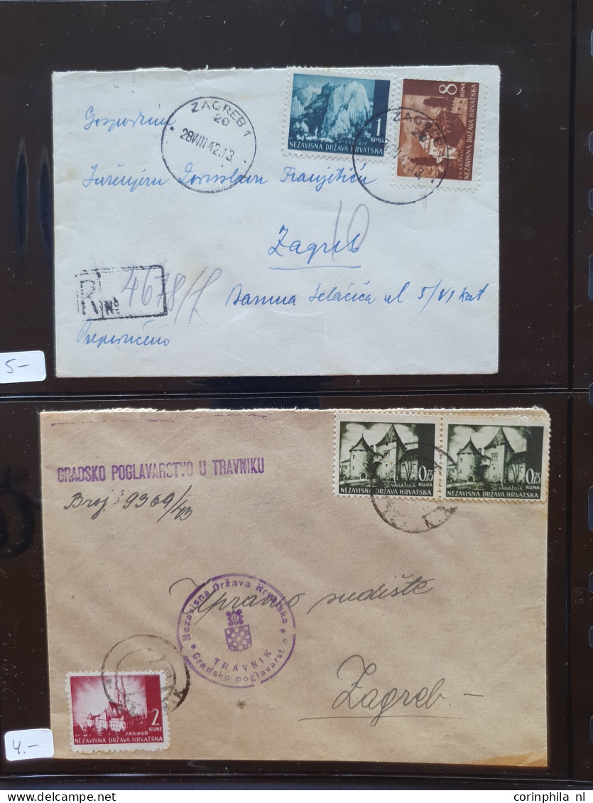 Cover 1900c onwards topic war mostly postal history including postcards with censor, registered, leaflets, postkrieg, fi