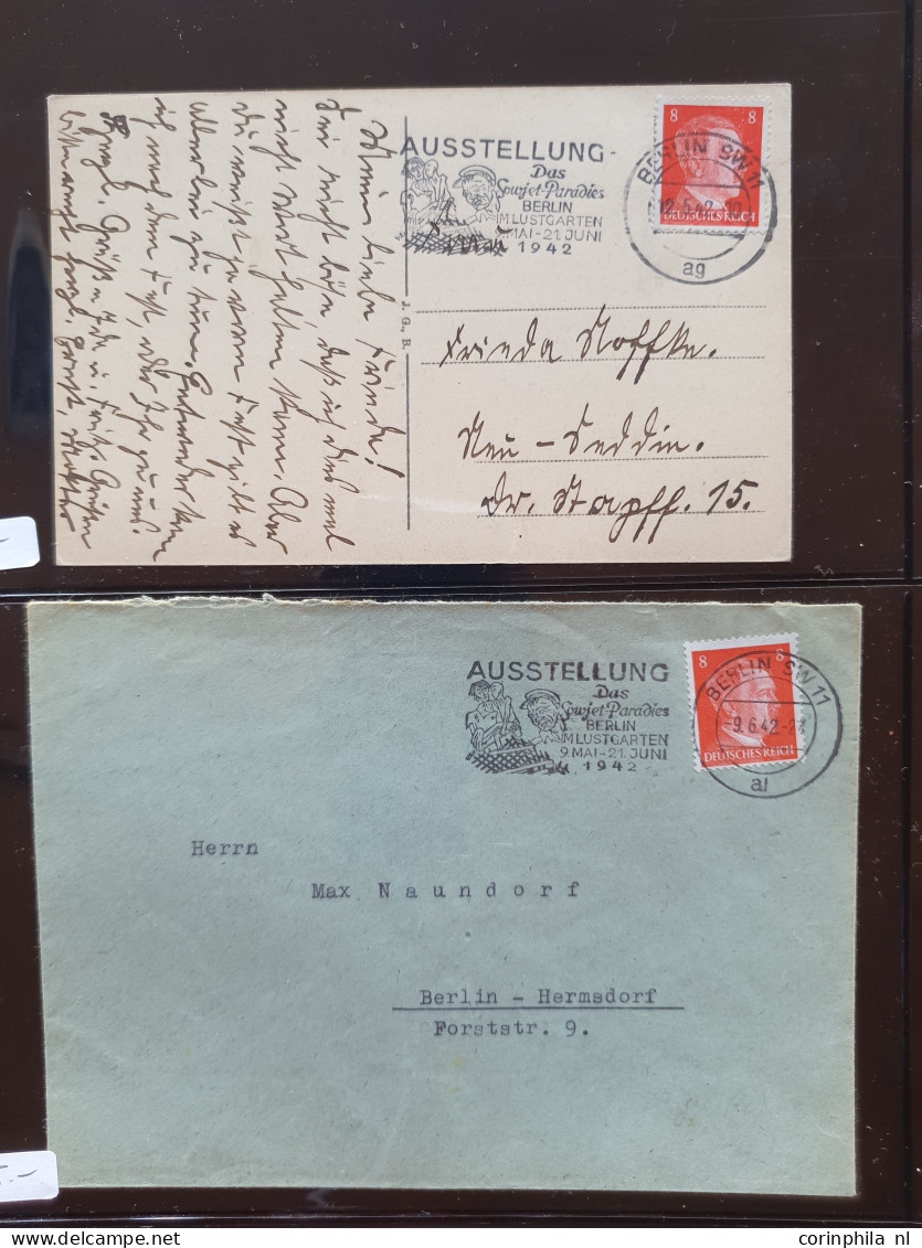 Cover 1900c onwards topic war mostly postal history including postcards with censor, registered, leaflets, postkrieg, fi