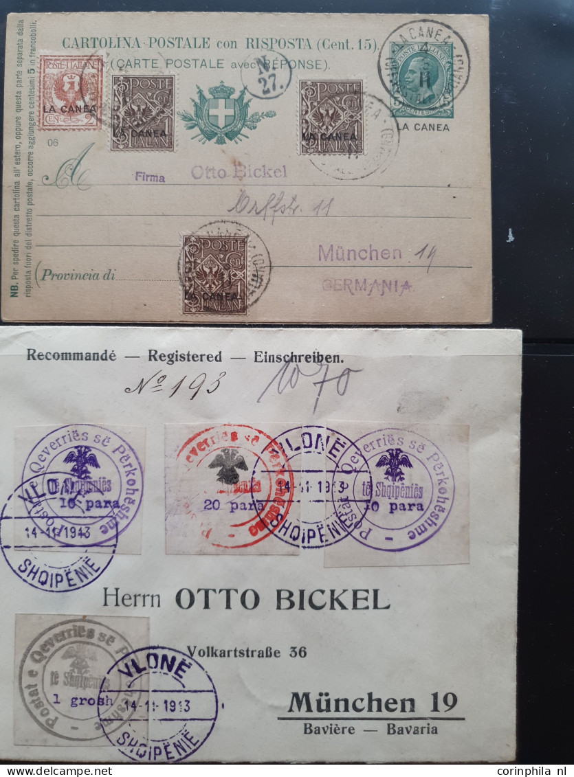 Cover 1900c. Onwards Collection Theme Otto Bickel Etc. Mostly Postal Stationery And Post Cards Including Exotic Countrie - Collections (en Albums)