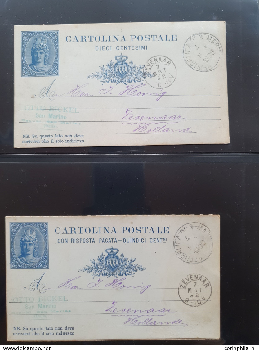 Cover 1900c. Onwards Collection Theme Otto Bickel Etc. Mostly Postal Stationery And Post Cards Including Exotic Countrie - Colecciones (en álbumes)