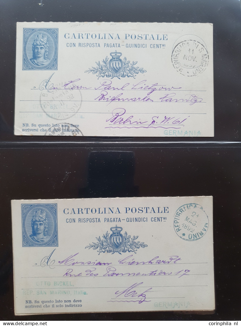 Cover 1900c. Onwards Collection Theme Otto Bickel Etc. Mostly Postal Stationery And Post Cards Including Exotic Countrie - Collections (with Albums)