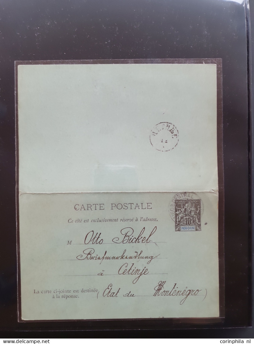 Cover 1900c. onwards collection theme Otto Bickel etc. mostly postal stationery and post cards including exotic countrie