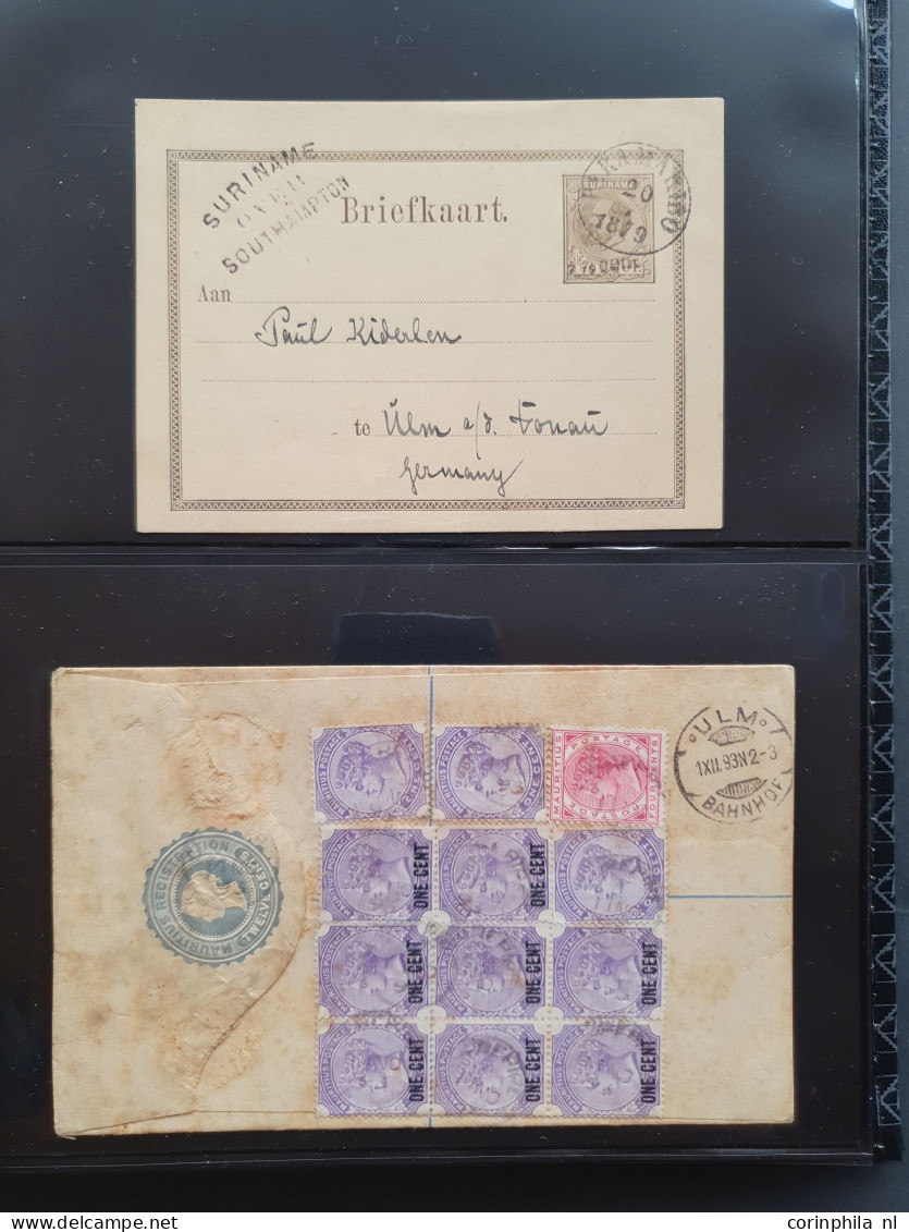 Cover 1900c. onwards collection theme Otto Bickel etc. mostly postal stationery and post cards including exotic countrie