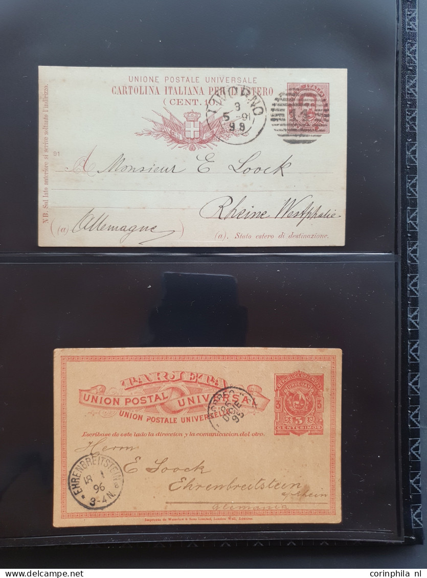 Cover 1900c. onwards collection theme Otto Bickel etc. mostly postal stationery and post cards including exotic countrie