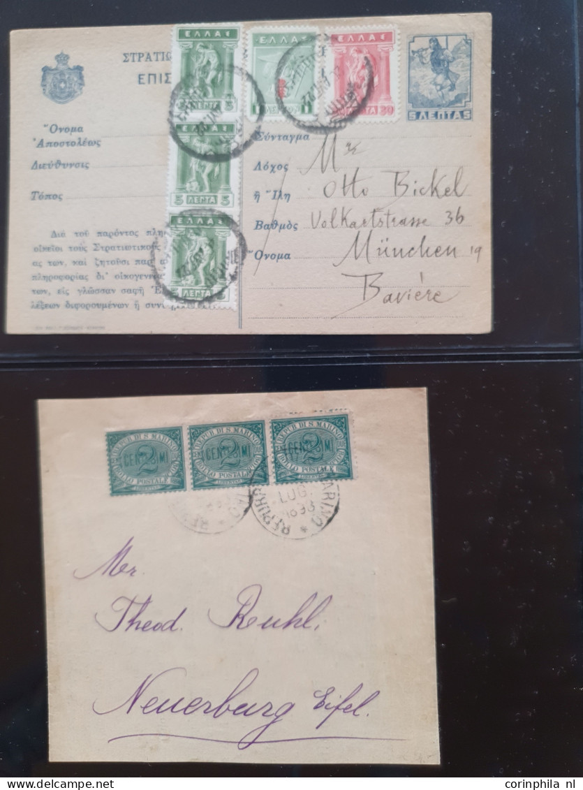 Cover 1900c. onwards collection theme Otto Bickel etc. mostly postal stationery and post cards including exotic countrie