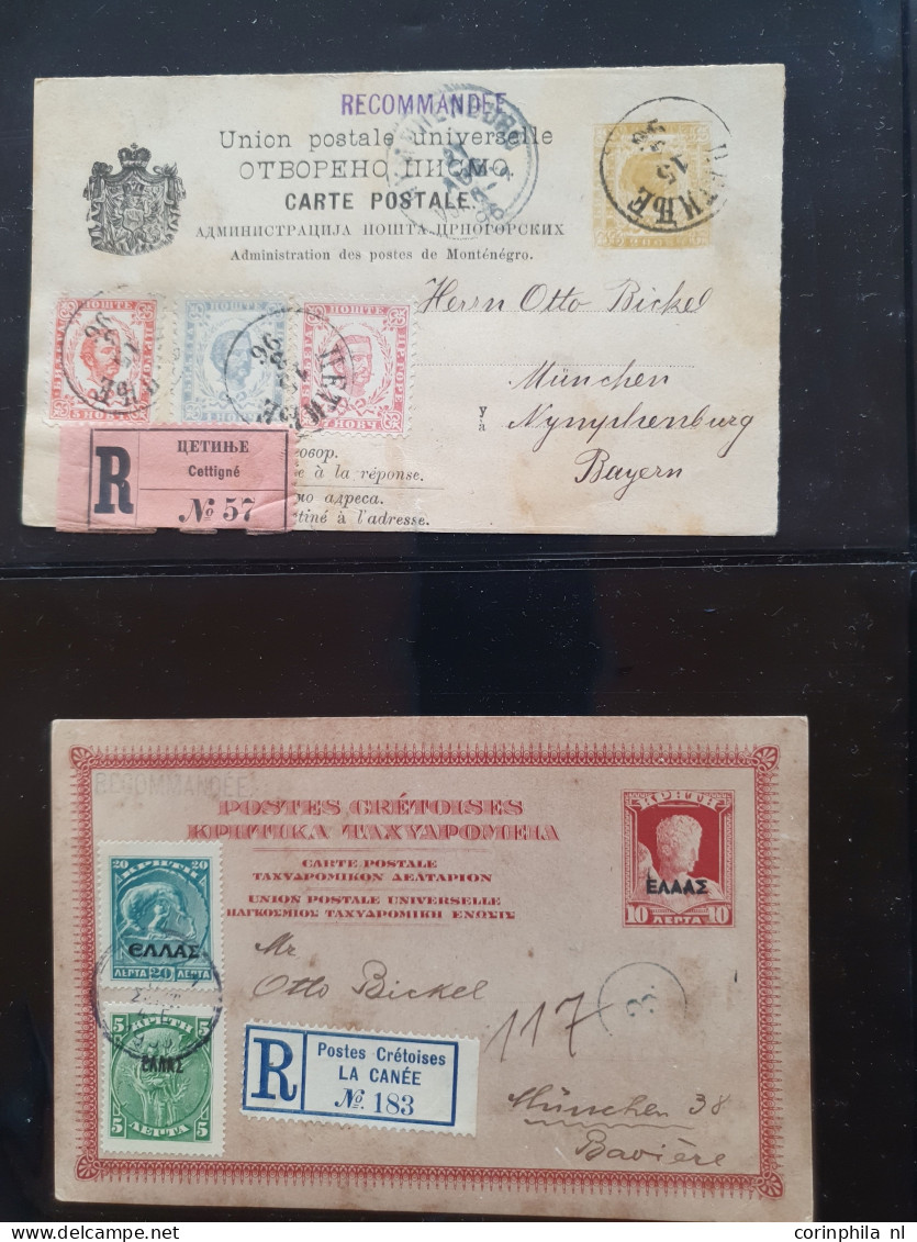 Cover 1900c. onwards collection theme Otto Bickel etc. mostly postal stationery and post cards including exotic countrie