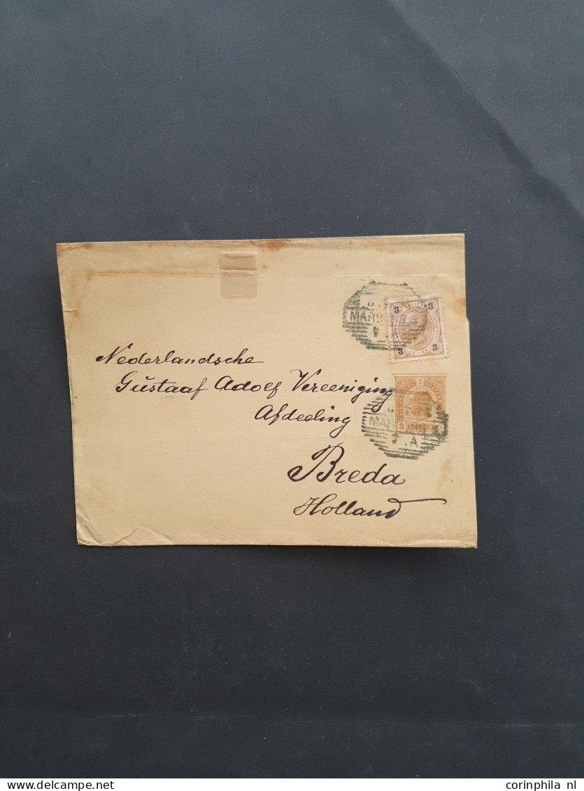 1828c. onwards collection postal history including Japan, Maritime postcards, Austria, Hungary etc. with better items in