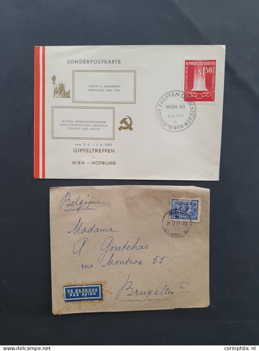 1828c. onwards collection postal history including Japan, Maritime postcards, Austria, Hungary etc. with better items in